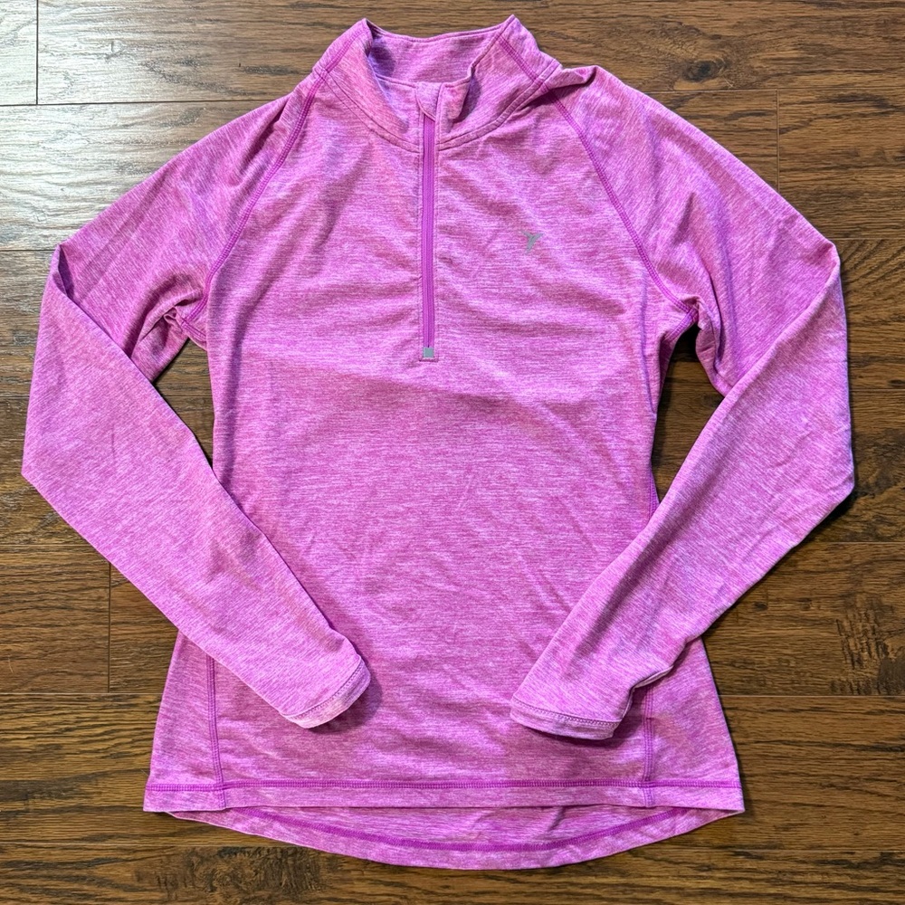 Old Navy Active Pink Quarter Zip Athletic Top Size Small